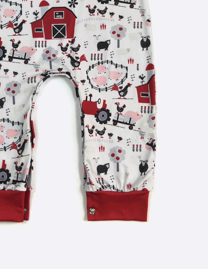 Clothing for Baby Boy - Red Barn Boy Romper