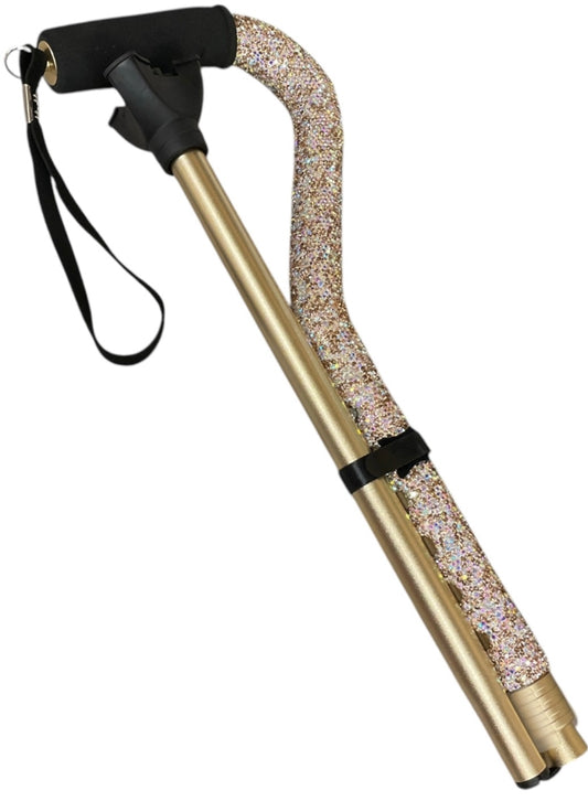 Bling Bling! Gold Rhinestone Walking Cane