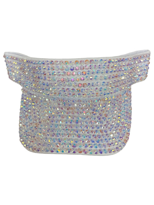 Bling Bling White AB Visor Cap