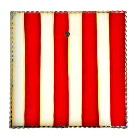 Decor RTC - Red & White Striped Gallery Display Board