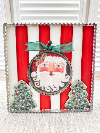 Decor RTC - Red & White Striped Gallery Display Board