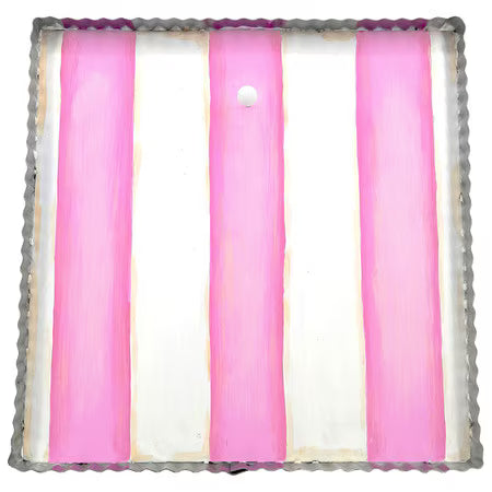 Decor RTC - Pink & White Striped Gallery Display Board