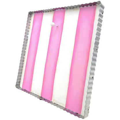 Decor RTC - Pink & White Striped Gallery Display Board