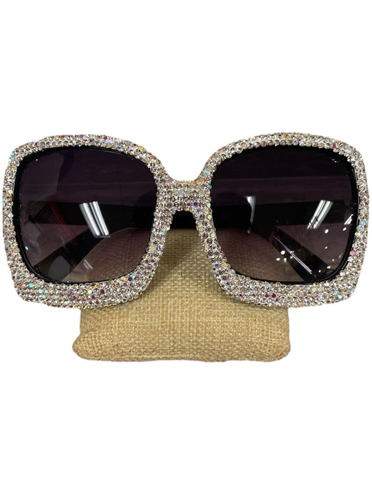 Bling Bling!! Rhinestone Large Frame Sunglasses