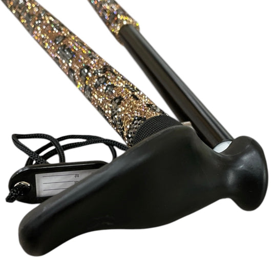 Bling Bling! Leopard Rhinestone Walking Cane
