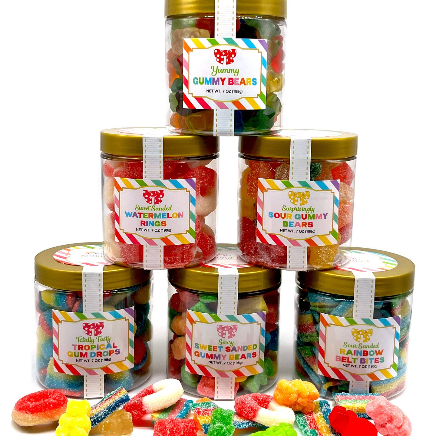 Oh, Sugar! Candy Sugar Stacks - Everyday Sweet Sanded Gummy Bears
