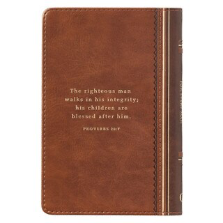 Promises from God for Every Man Two-tone Brown Faux Leather Promise Book