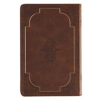 Walking With God Brown Faux Leather Devotional