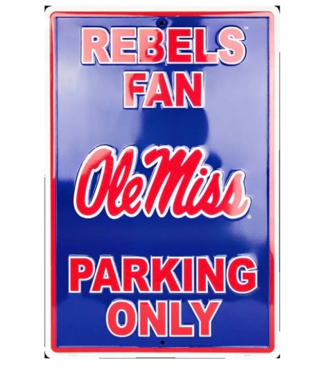 Ole Miss Rebels Parking Sign