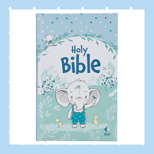 Blue Hardcover NLT Keepsake Bible for Boys