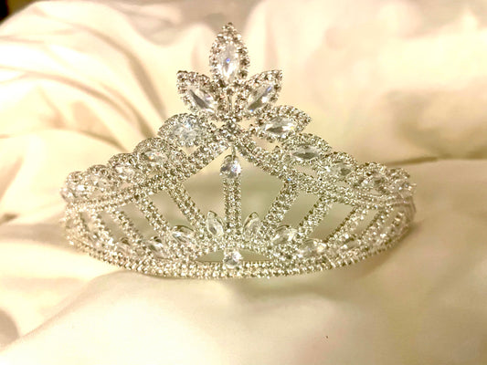 Rhinestone Tiara with Marquis and Hair Combs