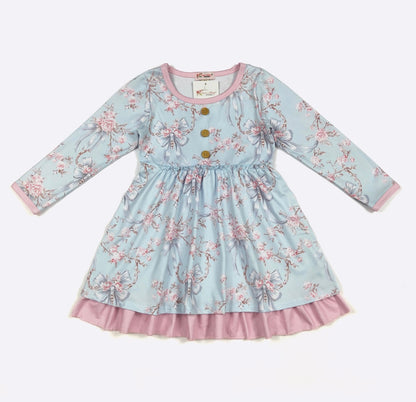 Clothing for Toddler Girl - Blue Rose Girls Dress