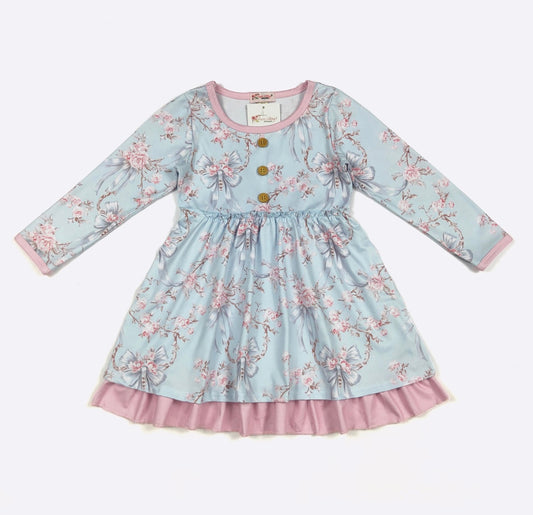 Clothing for Toddler Girl - Blue Rose Girls Dress