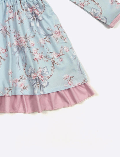 Clothing for Toddler Girl - Blue Rose Girls Dress