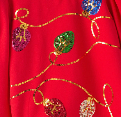 Clothing for Toddler Girl - Christmas Lights Sequin Shirt