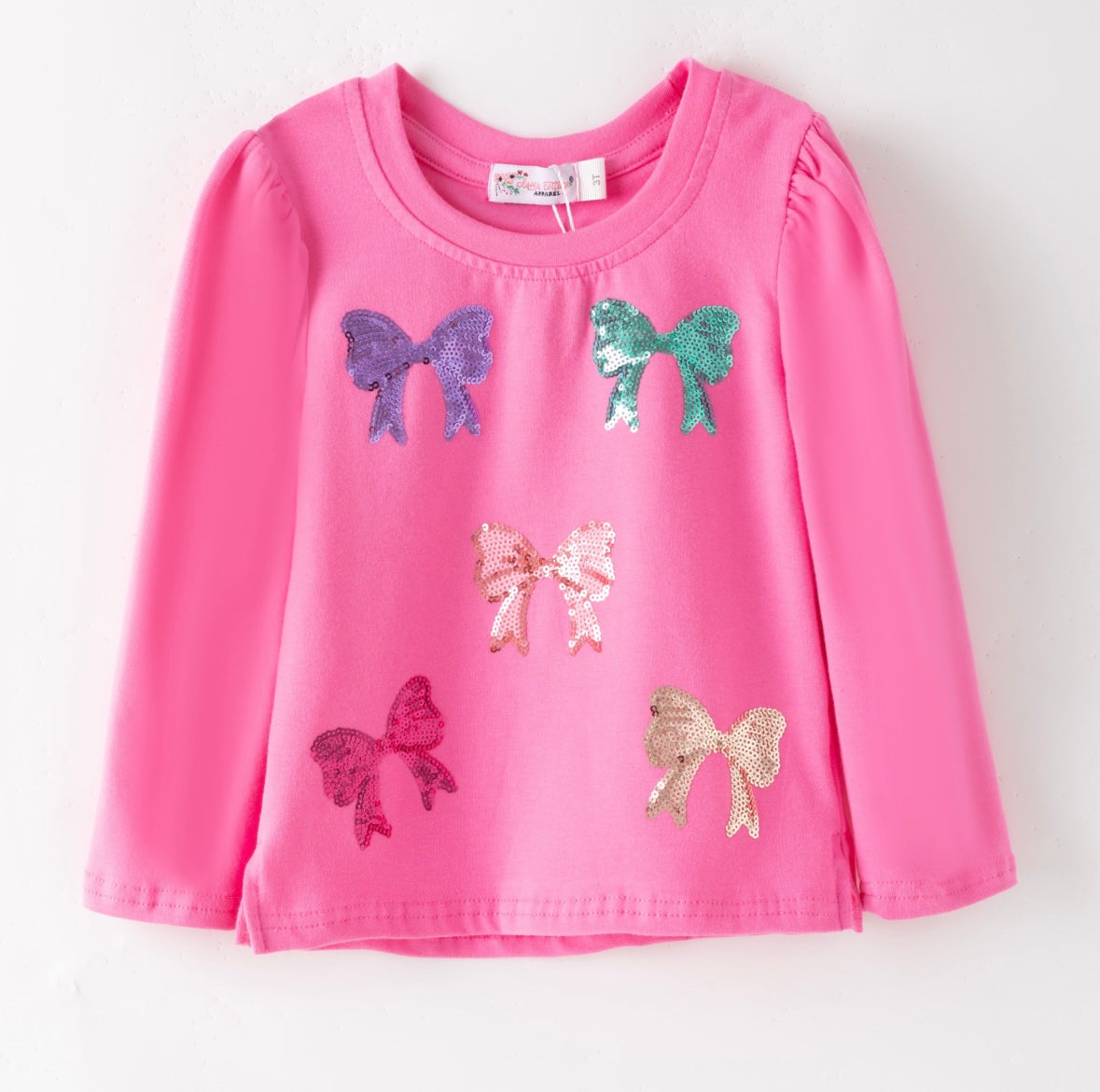 Clothing for Toddler Girl - Coquette Bows Sequin Shirt