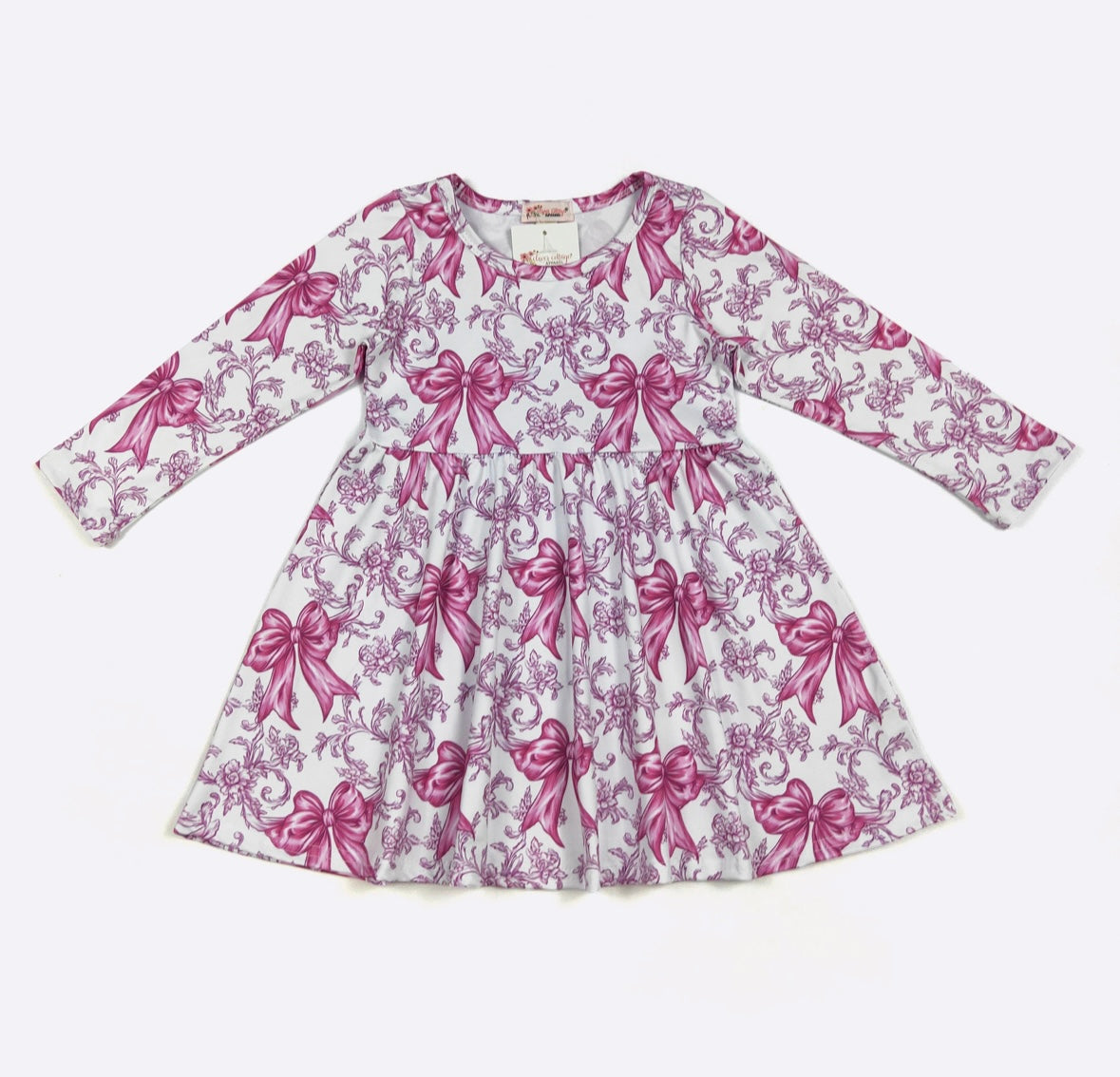 Clothing for Toddler Girl - Magenta Coquette Girls Dress