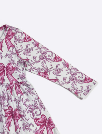 Clothing for Toddler Girl - Magenta Coquette Girls Dress