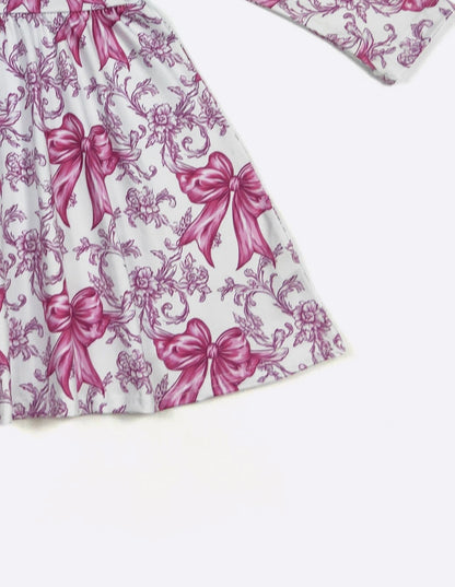 Clothing for Toddler Girl - Magenta Coquette Girls Dress