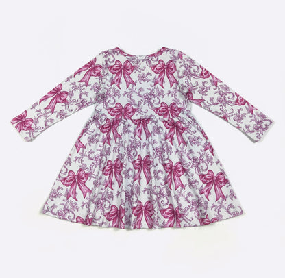 Clothing for Toddler Girl - Magenta Coquette Girls Dress