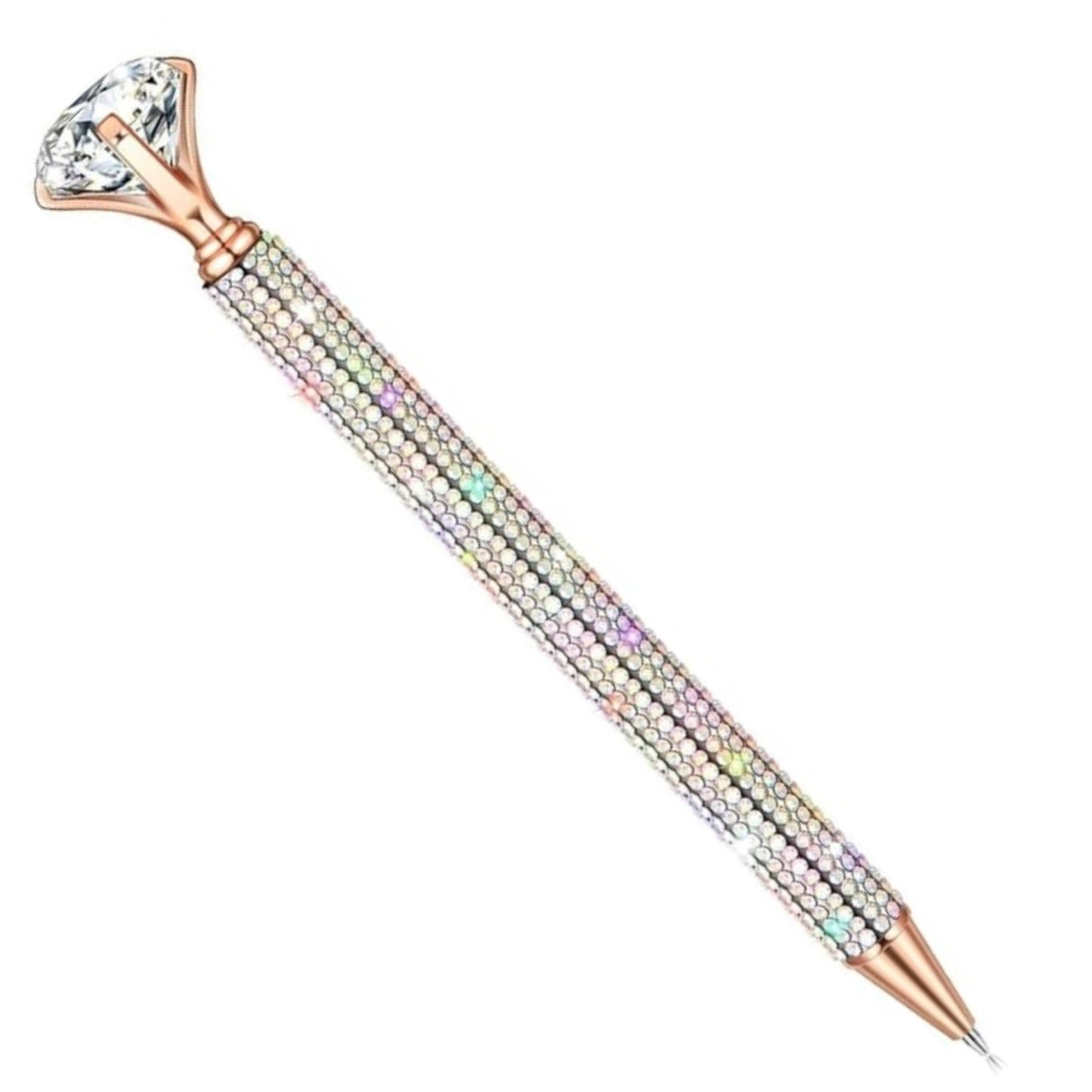 Diamond Top Iridescent Rhinestone Writing Pen