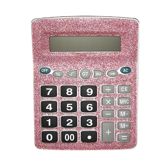 Pink Rhinestone Calculator