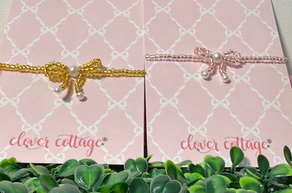 Coquette Bow Bracelet - available in three colors