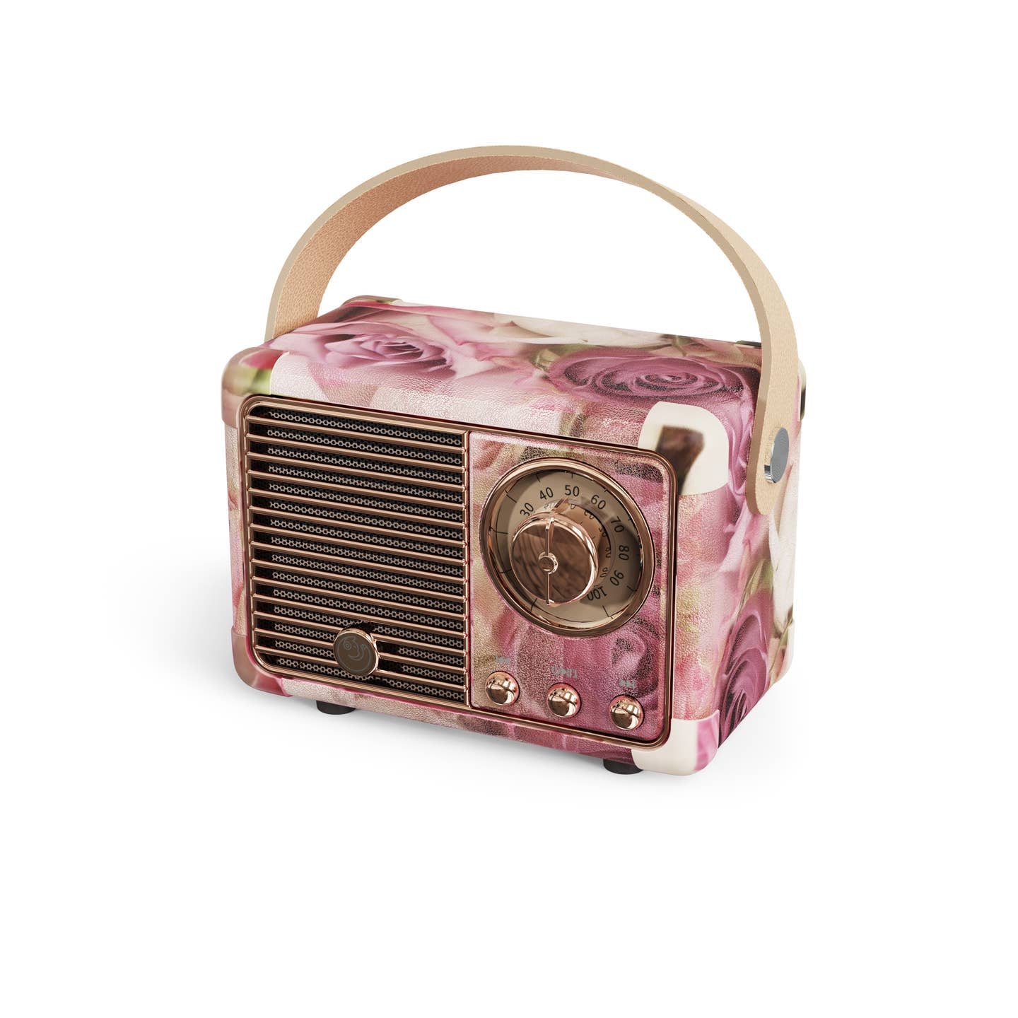 Adorable Rectangle Floral Retro / Vintage Mini Bluetooth Wireless Speaker - Compact yet powerful. Multiple colors and styles available!