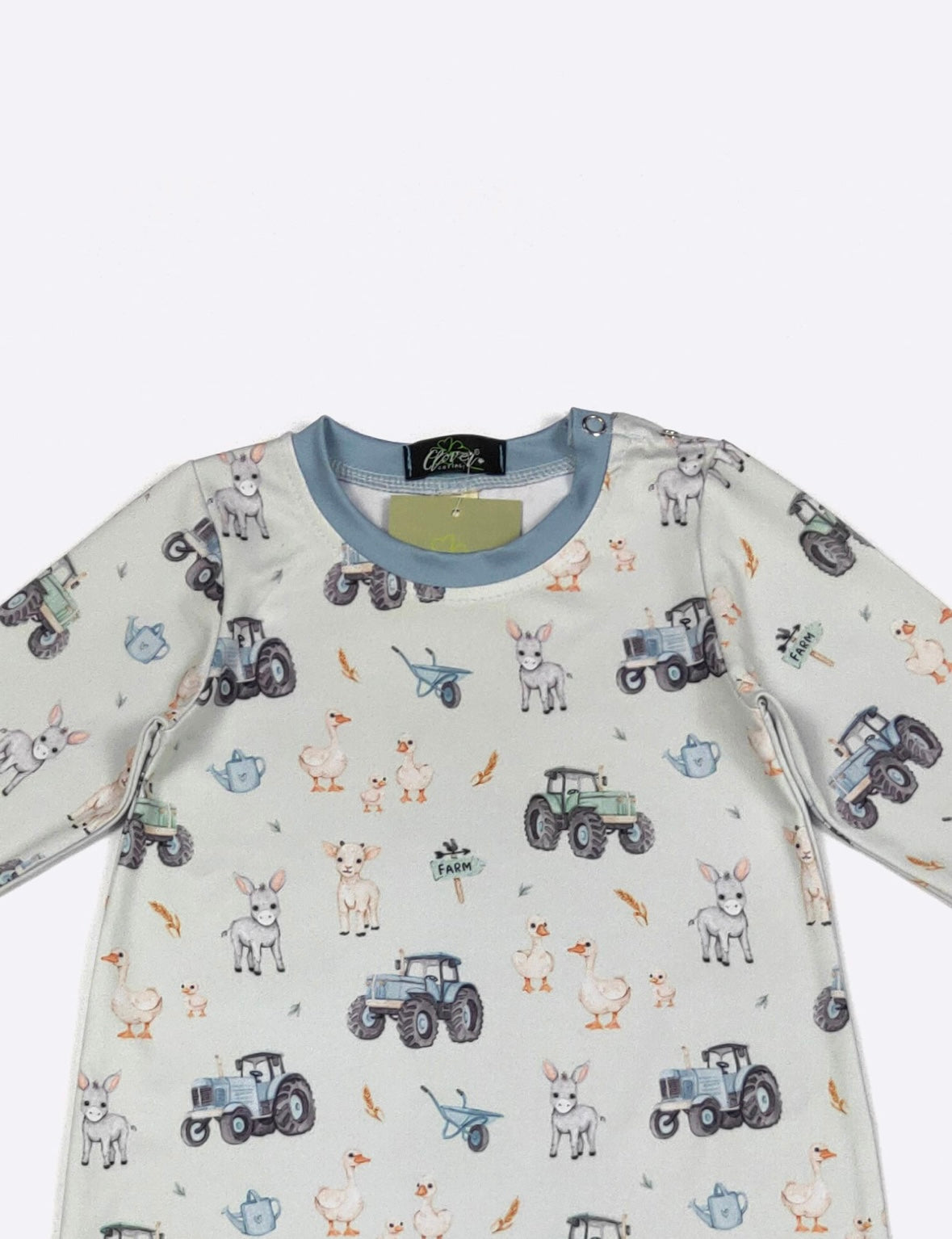 Clothing for Baby Boy - Lil Blue Farm Boy Romper