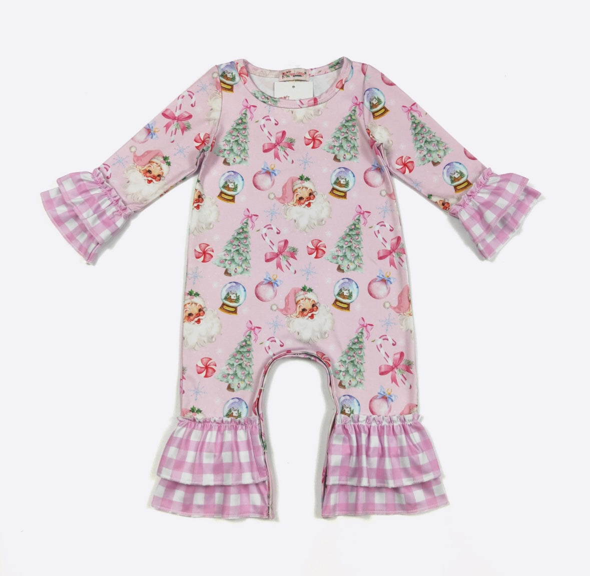 Clothing for Baby Girl - Snowglobe Santa Baby Romper