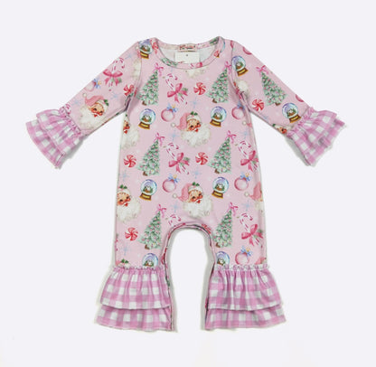 Clothing for Baby Girl - Snowglobe Santa Baby Romper