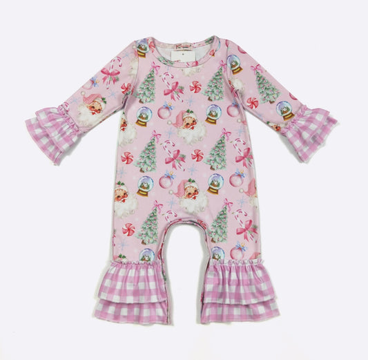 Clothing for Baby Girl - Snowglobe Santa Baby Romper