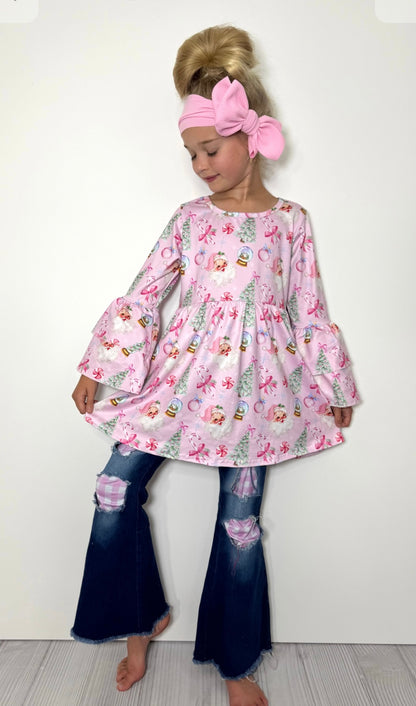 Clothing for Toddler Girl - Snowglobe & Santa Girls Set