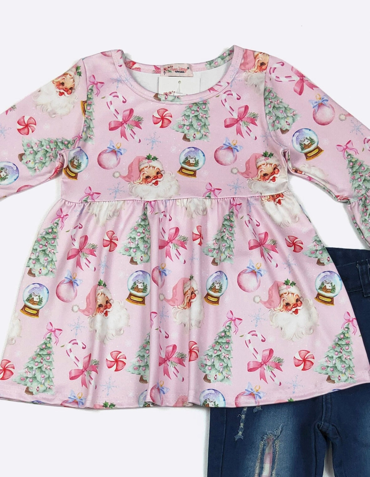 Clothing for Toddler Girl - Snowglobe & Santa Girls Set