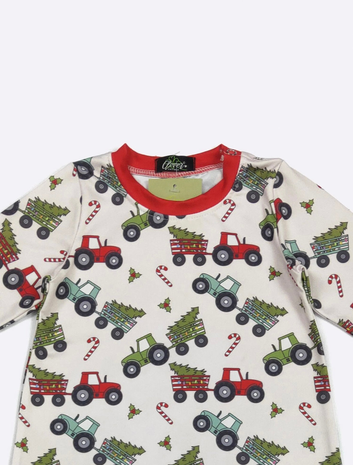 Clothing for Baby Boy - Tractor Tree Pull Boy Romper