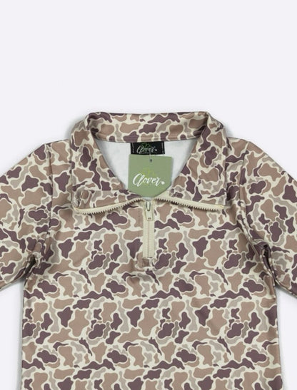 Clothing for Toddler Boy - Camo Boy Quarter Zip Shirt