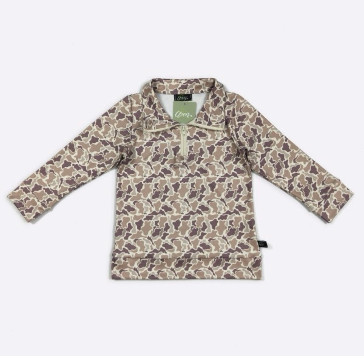 Clothing for Toddler Boy - Camo Boy Quarter Zip Shirt