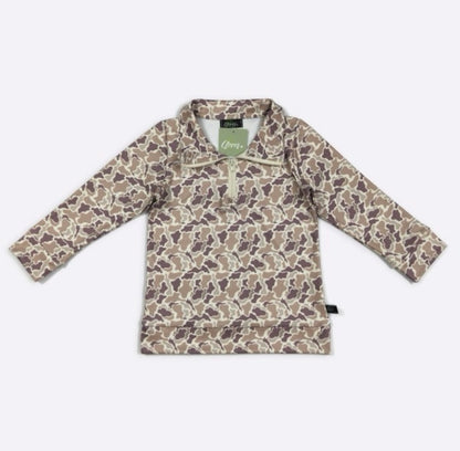 Clothing for Toddler Boy - Camo Boy Quarter Zip Shirt