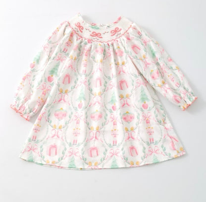 Clothing for Toddler Girl - Nutcracker Coquette Smocked Girls Dress