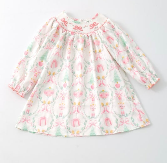 Clothing for Toddler Girl - Nutcracker Coquette Smocked Girls Dress