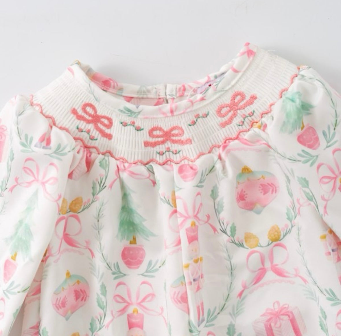 Clothing for Baby Girl - Nutcracker Coquette Smocked Baby Romper