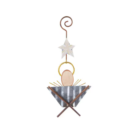 Decor - RTC Baby Jesus in a Manger Ornament