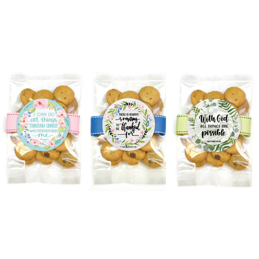Oh, Sugar! Cookie Bags (small) with Bible Verses - Chocolate Chip