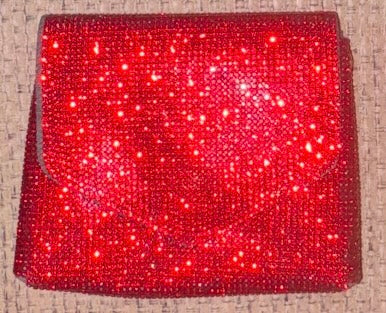 Bling Bling!! Crystal-embellished mini shoulder/evening bag with adjustable gold chain - available in 6 colors