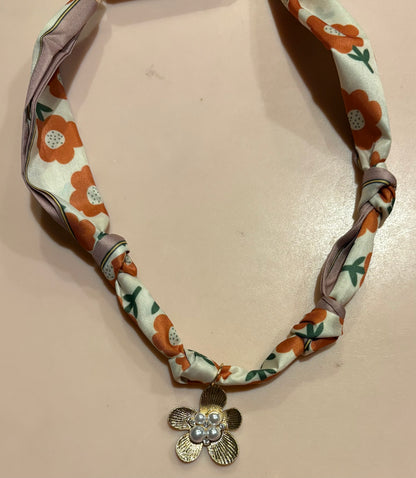 Necklace - Scarf with charms - multiple styles available