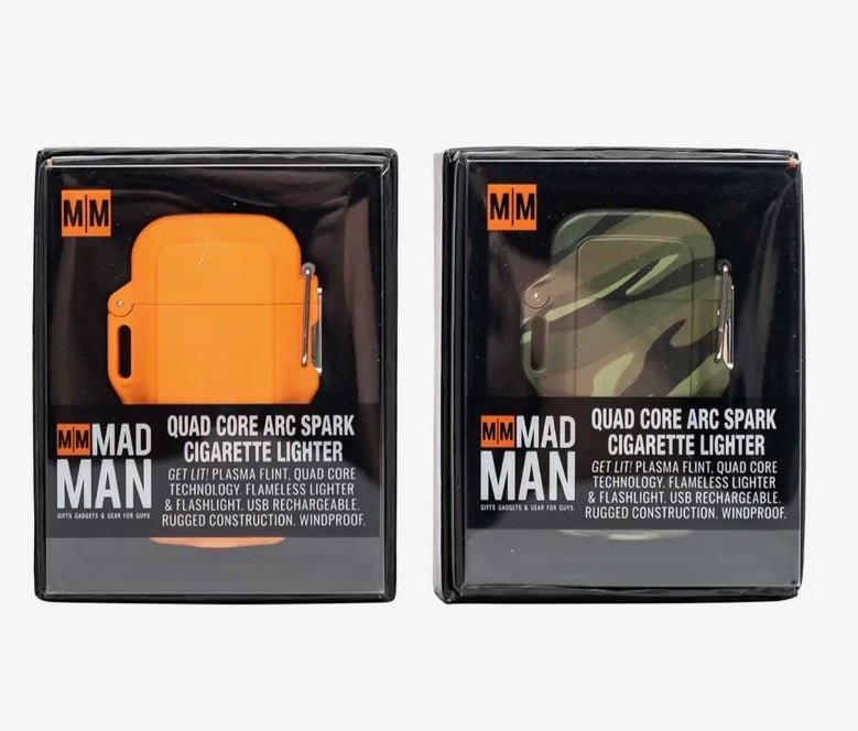 Quad-Core Arc Spark Lighter - available in Orange & Camo