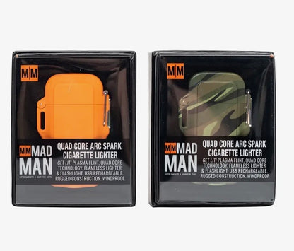 Quad-Core Arc Spark Lighter - available in Orange & Camo