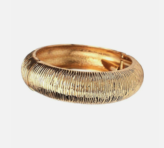 Bracelet- Maxi Chunky Hinged Statement Cuff in gold or silver
