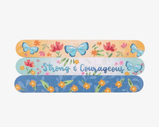 Emery Board Set: Strong & Courageous