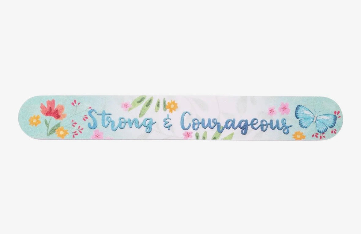 Emery Board Set: Strong & Courageous